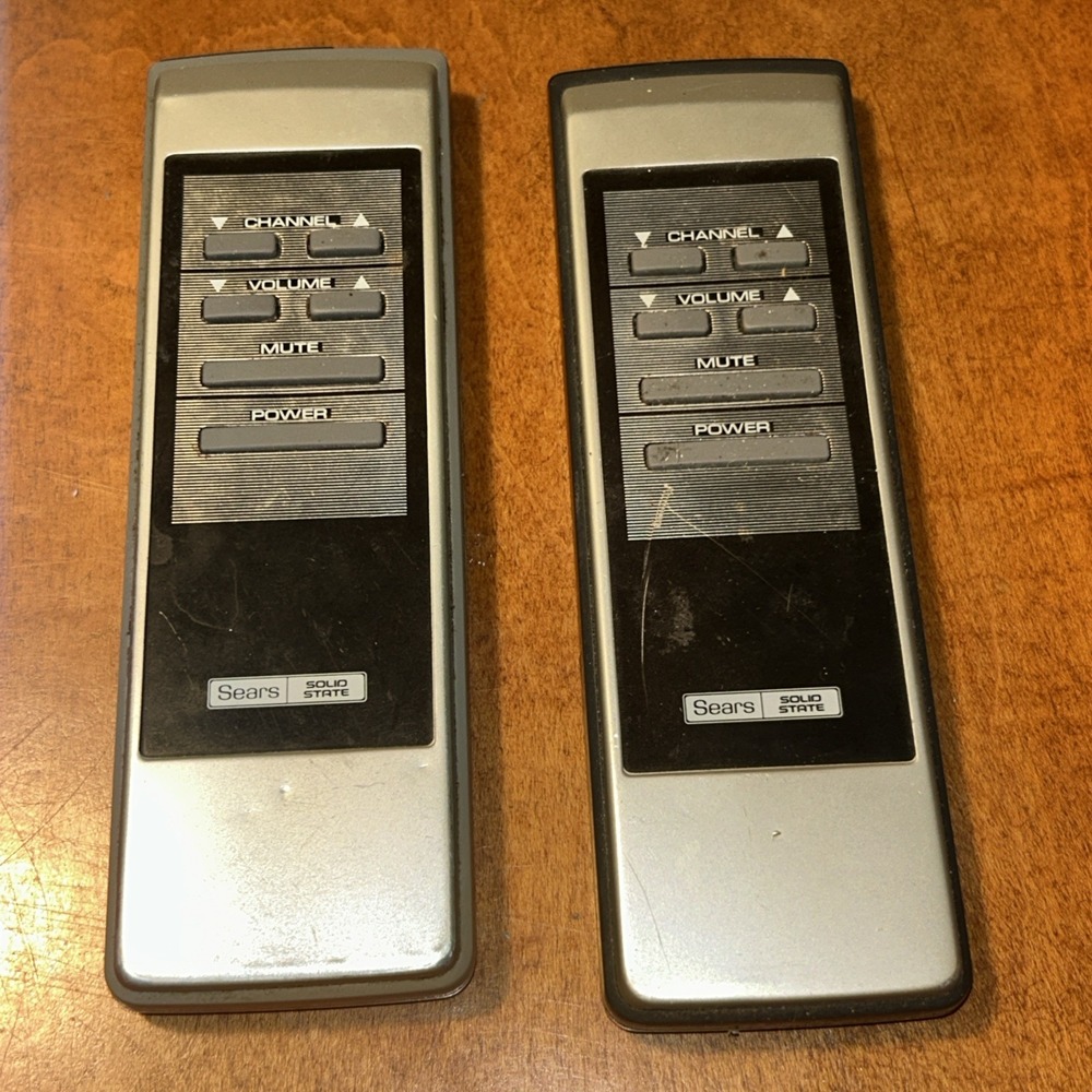 Vintage Sears Solid State Remote Set Of 2 Made In Japan B1
